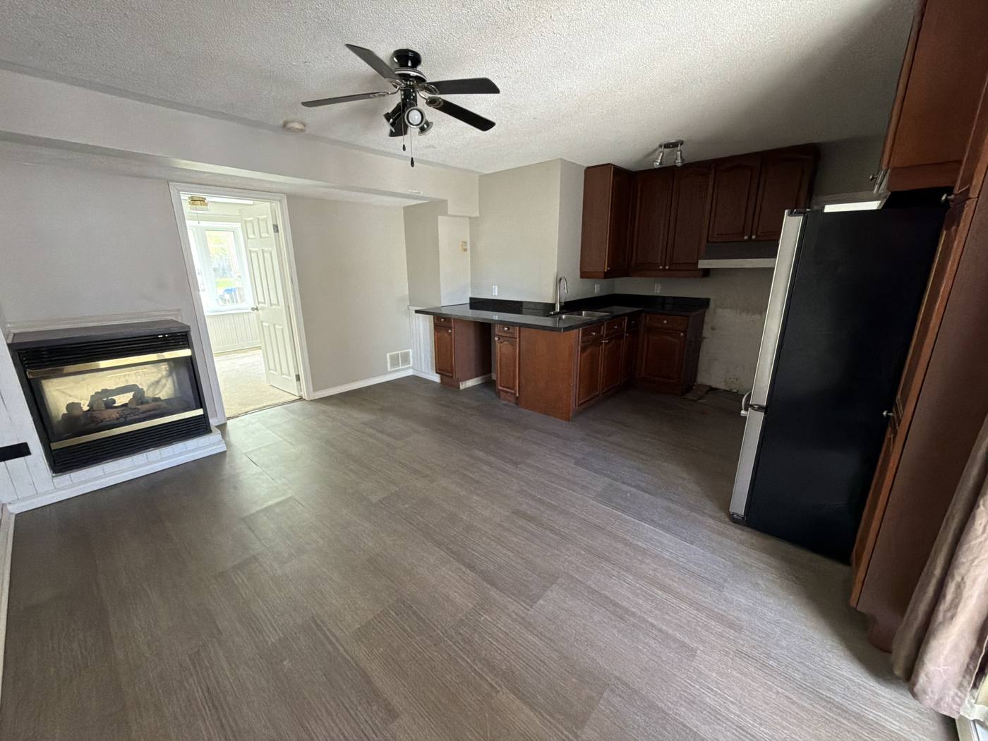 Second living room with fireplace